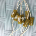 Tags de vestuário de alta qualidade com cordas